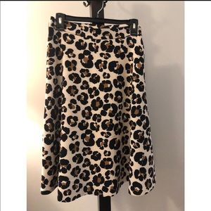 Ann Taylor animal print skirt.